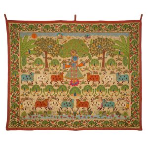 Hand Embroidered Vana Pichwai