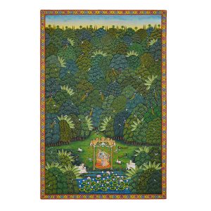 Krishna Radha Vana Pichwai